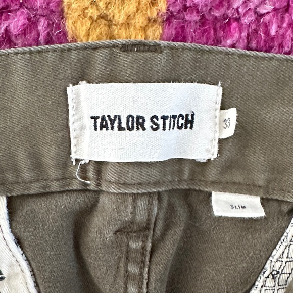 Taylor Stitch Olive Green Chinos - Picture 3 of 4